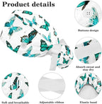 Women's Working Caps with Scrunchies Tarot Pattern Background Lace-Up Hat - Image 4