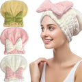 Jseng 3Packs Microfiber Hair Towel by Jseng