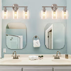 DLLT 3-Light Bathroom Light Fixtures: Nickel Modern Vanity Lights - Image 5