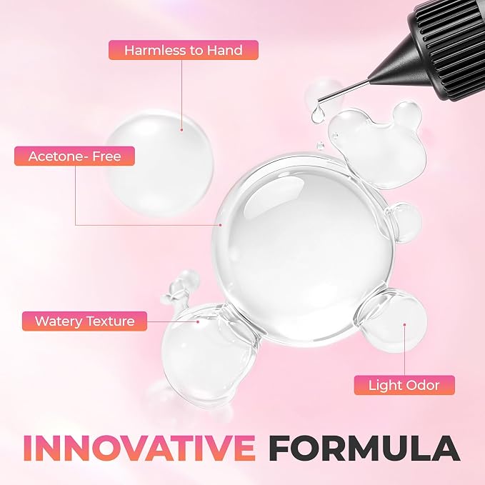 UNA GELLA 20ml*2PCS Nail Glue Remover - Image 6