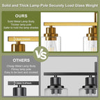 Unicozin Modern Bathroom Light Fixtures, 4 Light Vanity Lights Over Mirror - Image 4