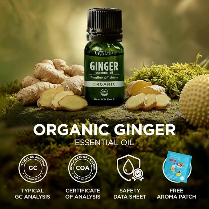 Gya Labs USDA Certified Organic Ginger Essential Oil - Image 8
