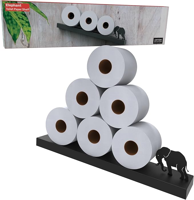 Artori Floating Toilet Paper Shelf Storage by ARTORIDESIGN