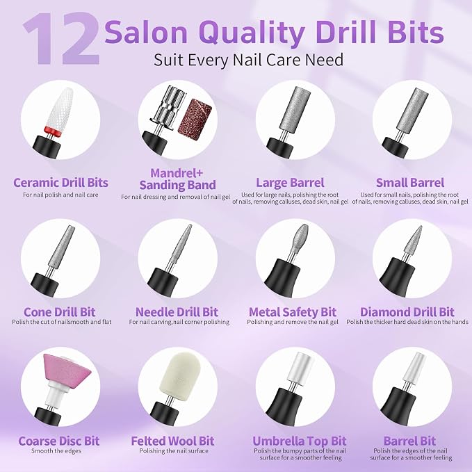 Electric Nail Drill Cordless Nail File - Image 4