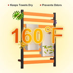 Heated Wall Mounted Electric Towel Warmer Rack, Timer & Temperature Control - Image 3