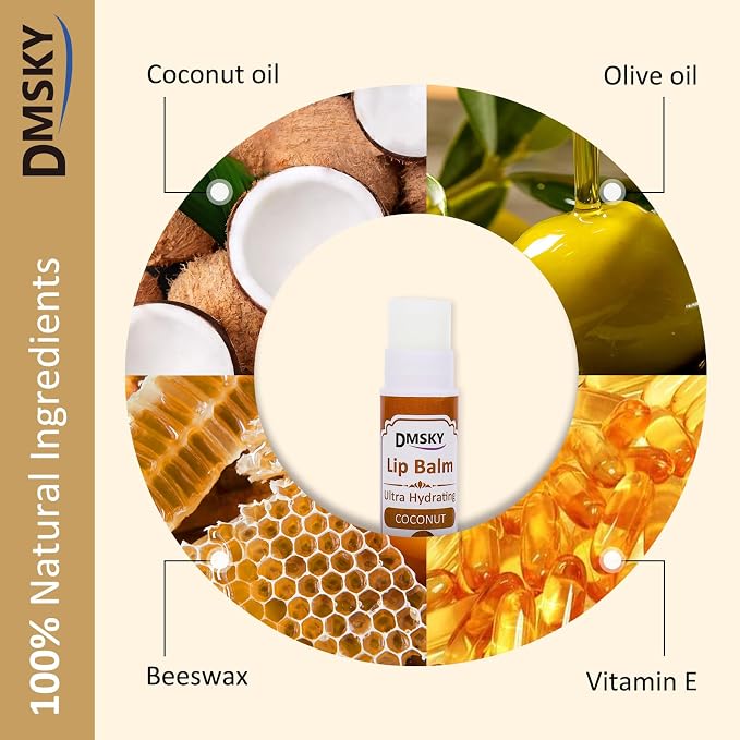 DMSKY 240 Pack Lip Balm, Natural Lip Balm Bulk - Image 3