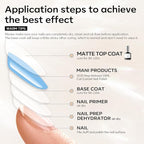 modelones Matte Gel Top Coat Chrome Proof, 15ML No Wipe Matte Top Coat Chrome - Image 4