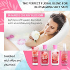 Mother’s Day Gift Set for Women – 4PC Japanese Cherry Blossom Luxury Spa Kit - Image 2