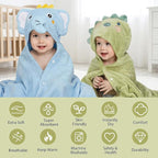 6 PCS Toddler Bath Towel Set for Boy Girl 0-5 Year, Ultra Soft Gifts for Infant - Image 3