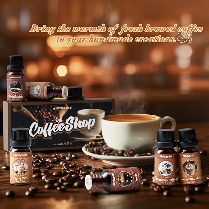 ARVIDSSON Coffee Fragrance Oils Set, Premium Essential Oils - Image 7