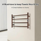Towel Warmer with Built-in Timer Bathroom Wall Mounted Bath Towel Heater - Image 4