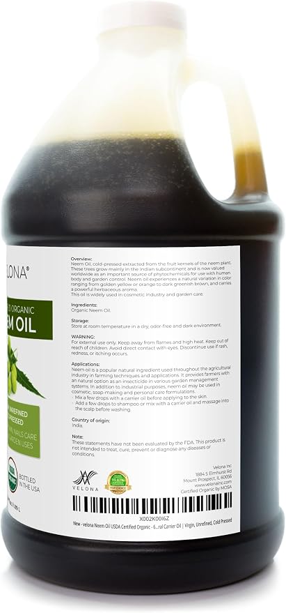 velona Neem Oil USDA Certified Organic - Image 3