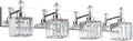 PRESDE Crystal 4 Light Bathroom Vanity Lights Chrom Vanity Light by HOME