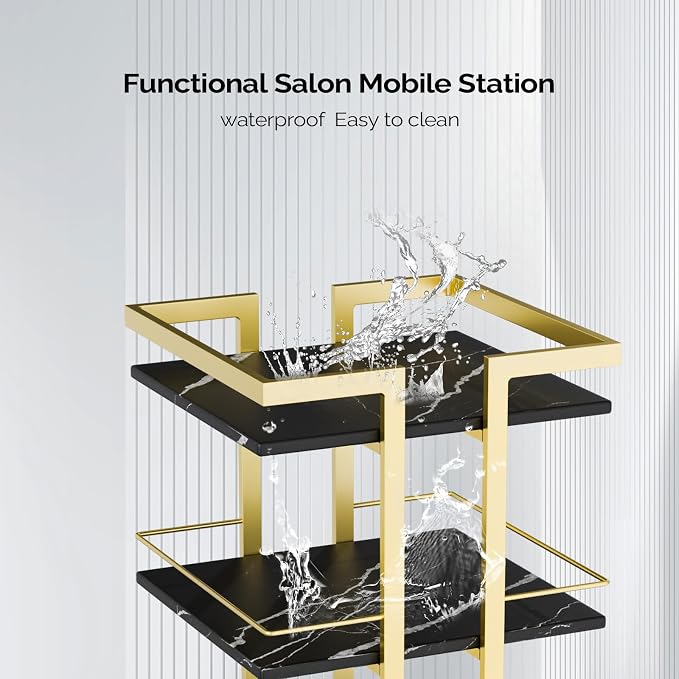 Esthetician Cart with Wheels Utility Salon Rolling Trolley, Tattoo Manicure - Image 5