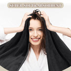 SUNLAND Microfiber Hair Towels Anti Frizz Hair Drying Towel Super Absorbent - Image 2