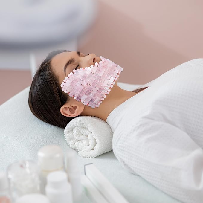 Eurow Luxe Natural Rose Quartz Eye Mask - Image 4
