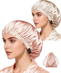 3Pcs Hair Bonnets For Sleeping Satin Bonnet For Women Silk Bonnets Womens Curly by WJingYiJia