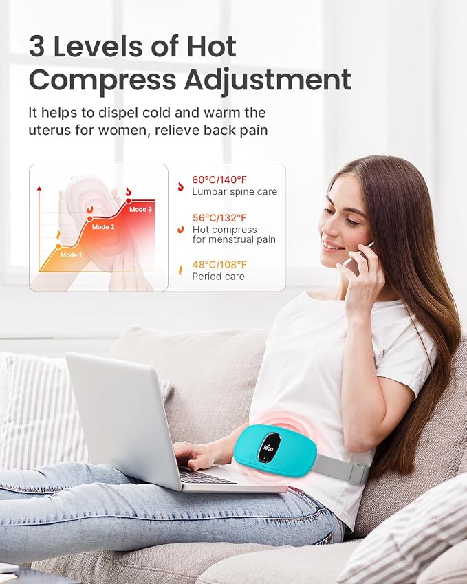 iDOO Heating Pad for Period Cramps, FSA Eligible Items Only List, Portable - Image 2