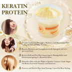 Collagen Hair Mask, Deep Repair Conditioning Argan Oil Hair Mask - Image 5