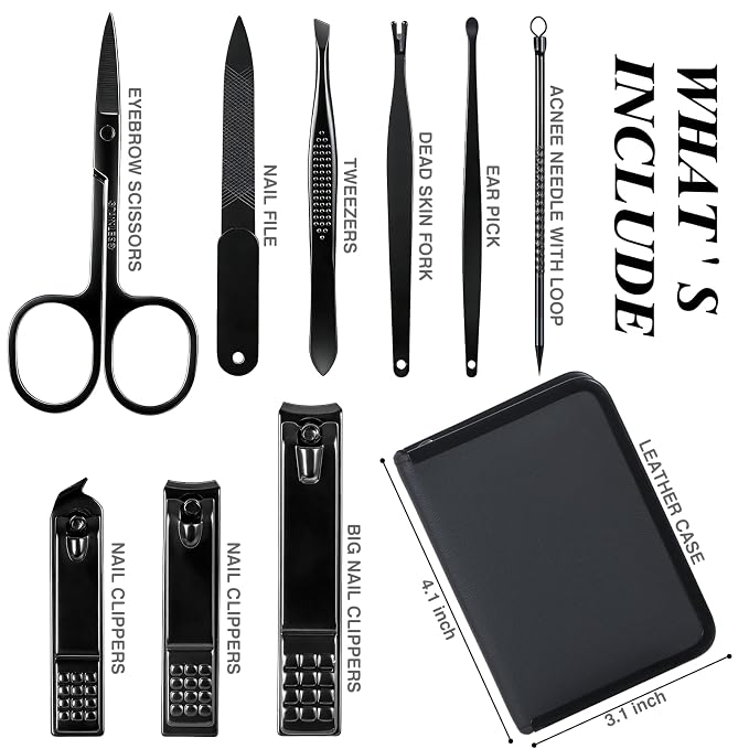 Nail Clippers Set Men Personal Care Tools Accessories Professional Manicure - Image 4