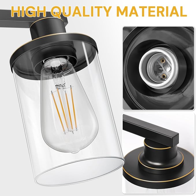 L LOHAS LED 4 Light Bathroom Light Fixtures, Vanity Lights - Image 3