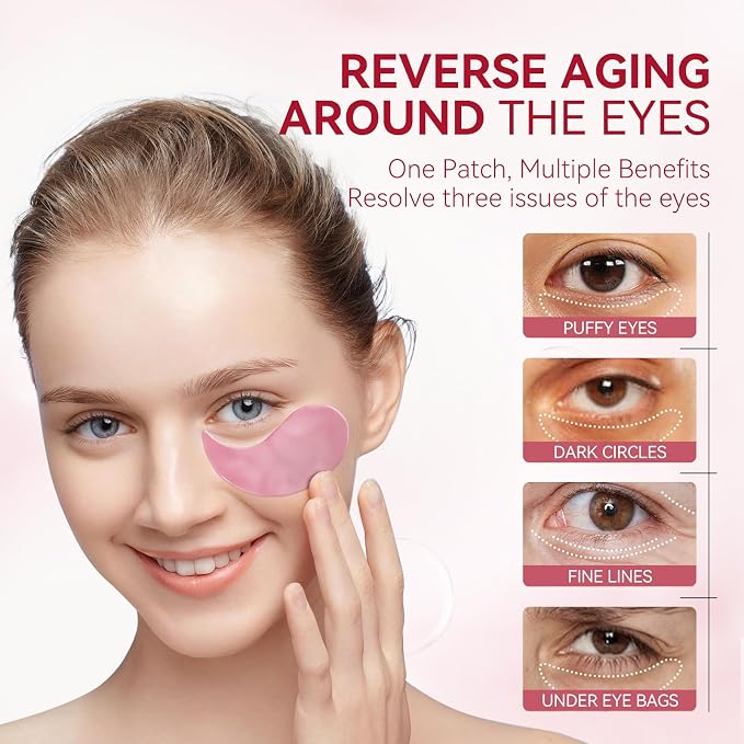 BREYLEE Rose Eye Mask– 60 Pcs, Under Eye Patches, Patches - Image 5