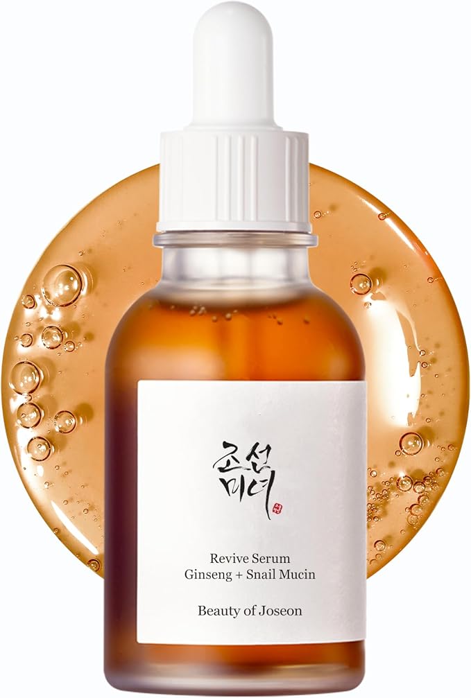 Beauty of Joseon Revive Snail Mucin Ginseng Serum Hydrating Peptide Facial by BeautyofJoseon