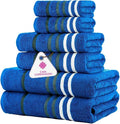 CASA COPENHAGEN Exotic 6Pcs 100% Egyptian Cotton Designer Towels Gift Set- by CASACOPENHAGEN