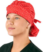 Sparkling EARTH Banded Bouffant Surgical Scrub Ponytail Working Caps and by SparklingEARTH