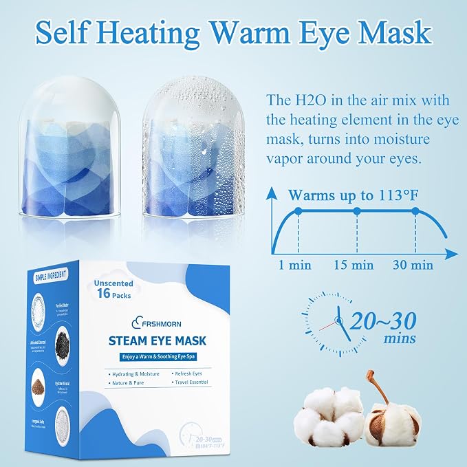 16Packs Steam Eye Mask, Heated Eye Mask - Image 3