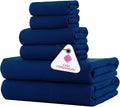 CASA COPENHAGEN Waffle 6Pcs 100% Egyptian Cotton Large Designer Towels Gift by CASACOPENHAGEN