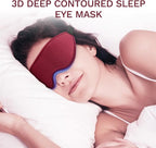 FlyCoco 99% Fully Block Out Light Eye Sleep Mask, 3D Deep Contoured Eyes Cover - Image 8