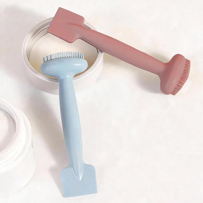 2 Pack Silicone Face Scrubber, 2 in 1 Facial Cleansing Brush & Face Mask by MERLEU