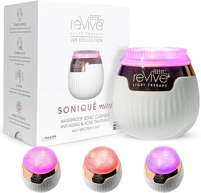reVive Light Therapy Lux Collection Soniqué Mini, Rechargeable Sonic Face by reViveLightTherapy