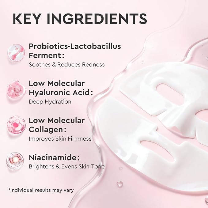 Elvira Bio-Collagen Real Deep Mask, Overnight Hydrating Face Mask - Image 5