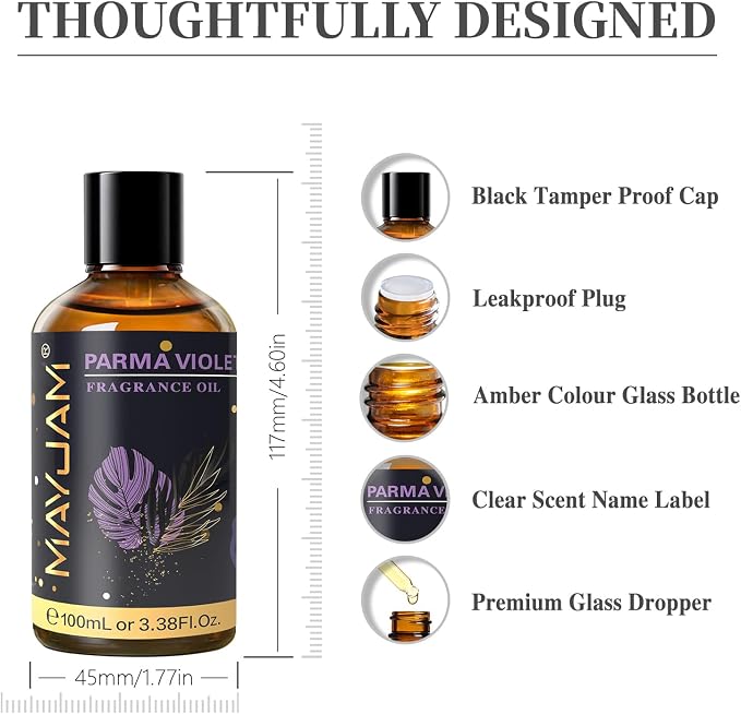 MAYJAM 100ML/3.38FL.OZ Parma Violet Fragrance Oils - Image 8