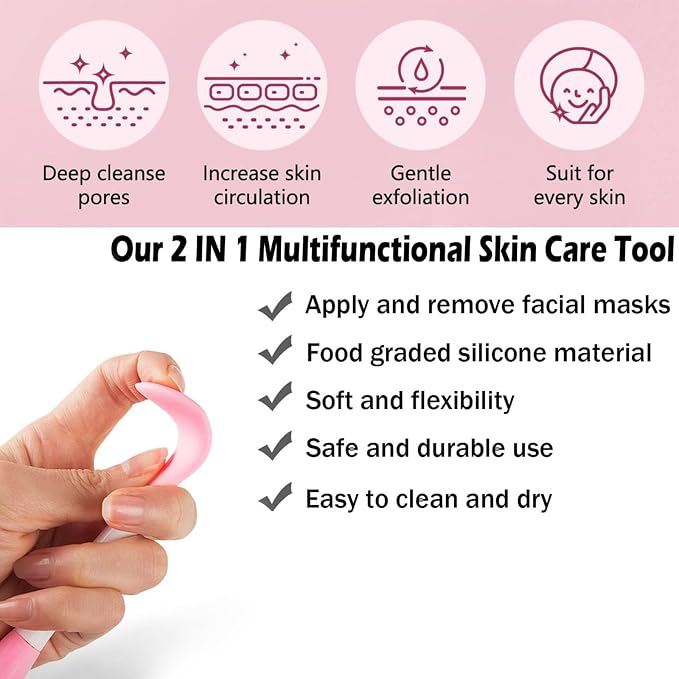 Facial Cleansing Brush, Pore Cleaning Brush Silicone - Image 2