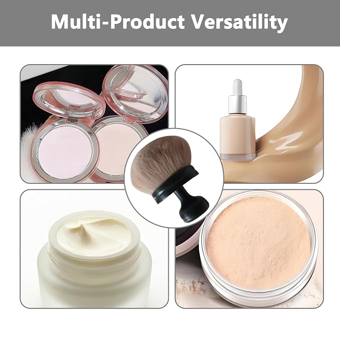Body Makeup Brush Extra Large Oval Self Tanning Brush Multipurpose 74mm - Image 7