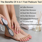 Foot Brush and Pumice Stone for Feet, 4-in-1 Foot File Callus Remover, Feet - Image 4