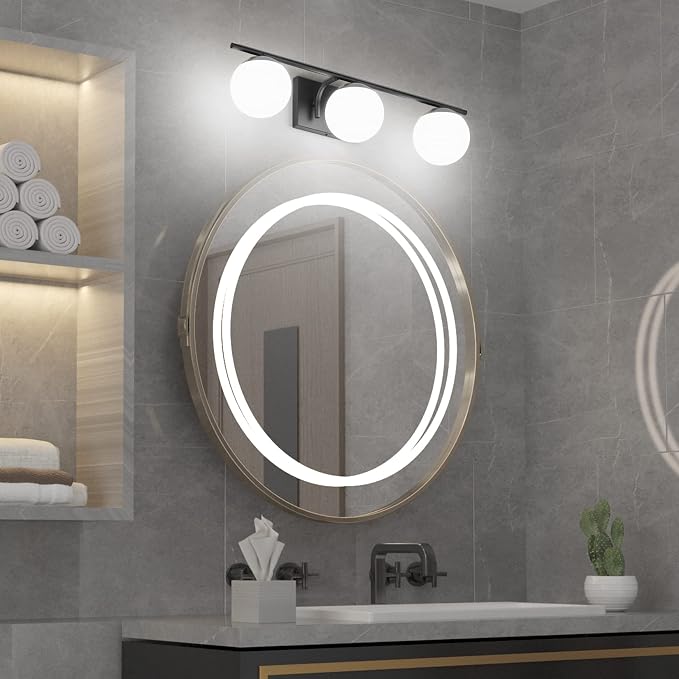 Ralbay Matte Black Bathroom Lights - Image 3