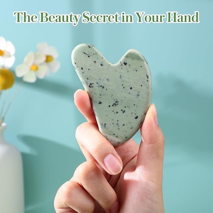 rosenice Gua Sha Facial Tools Guasha Tool Gua Sha Jade Stone - Image 7