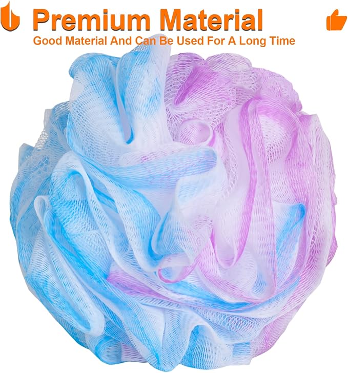Urbanstrive Shower Bath Sponge XL 75g Soft Shower Loofahs Balls - Image 7