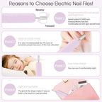Professional Manicure Pedicure Kit -360° Light, Rechargeable Electric Nail Drill - Image 6