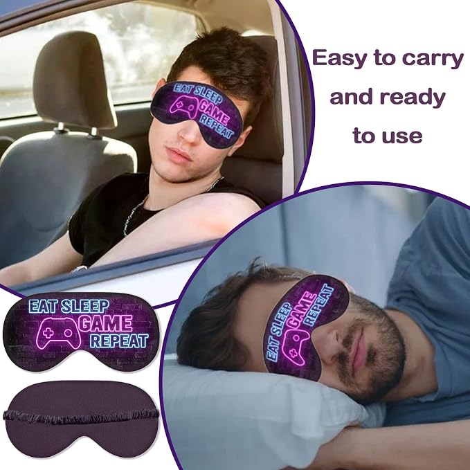 Sleep Mask for Kids Boys, Silk Eye Covers for Sleeping, Adjustable Strap & - Image 4