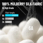 100% Mulberry Silk Sleep Mask, Large Eye Cover - Image 6