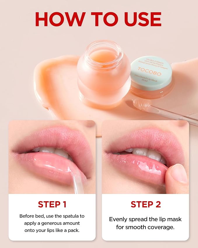 TOCOBO Vita Glazed Lip Mask – Vegan Overnight Lip Sleeping Mask - Image 6