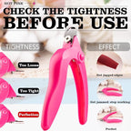 Hot Pink Acrylic Nail Clipper, Dial Clippers - Image 3