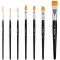 Nicpro Face Paint Brush Set, Synthetic Nylon Hair, Makeup Paintbrush Kit by Nicpro