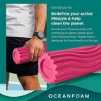 Oceanfoam Ripple Travel Foam Roller Firm Mini Foam Roller - Image 3