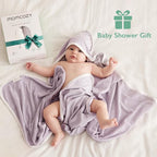 Momcozy Hooded Baby Towel, 2 Pack and Cotton Bath Towel - Image 4